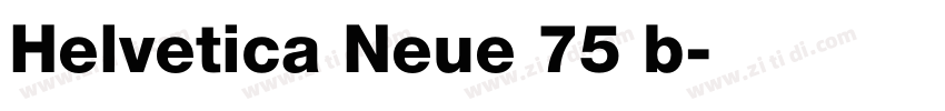 Helvetica Neue 75 b字体转换